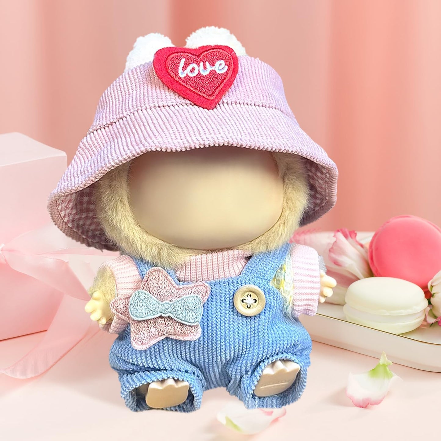 Clothes Fit for LABUBU Doll, Fashion Doll Clothes Outfit Set Cute Theme Designer Toys Dress Accessories for Collector Fans Display (Star)