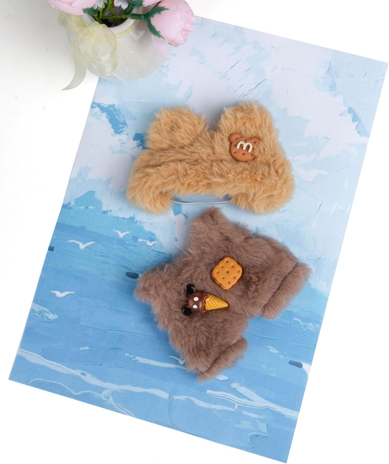 17cm Doll Clothes - Plush Clothes for Doll Outfit - Accessories for 17cm Dolls Clothes -Cute Sandwich Cookie Bear Costume, No Doll Included
