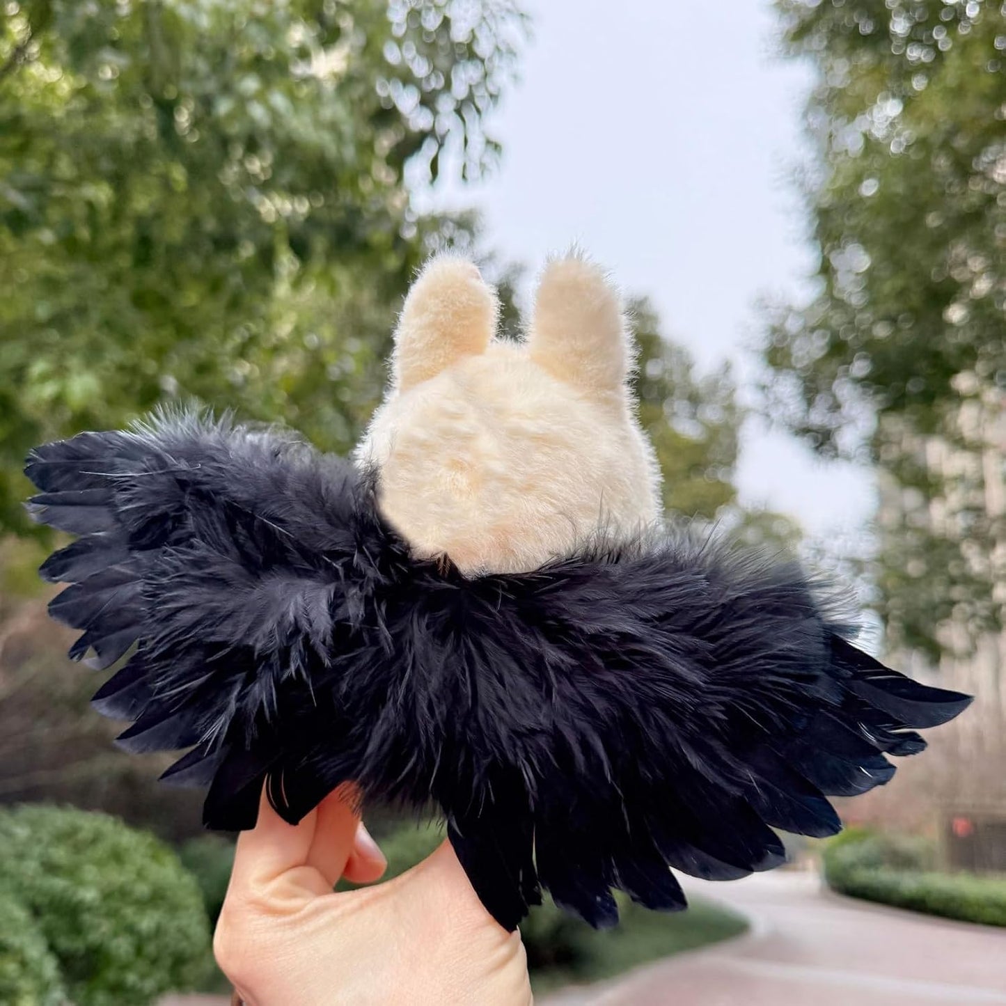 Doll Wing for Lububu, Premium Black Lububu Wing, 7 Inch Lububu Wing Accessories (No Doll) (Wing)