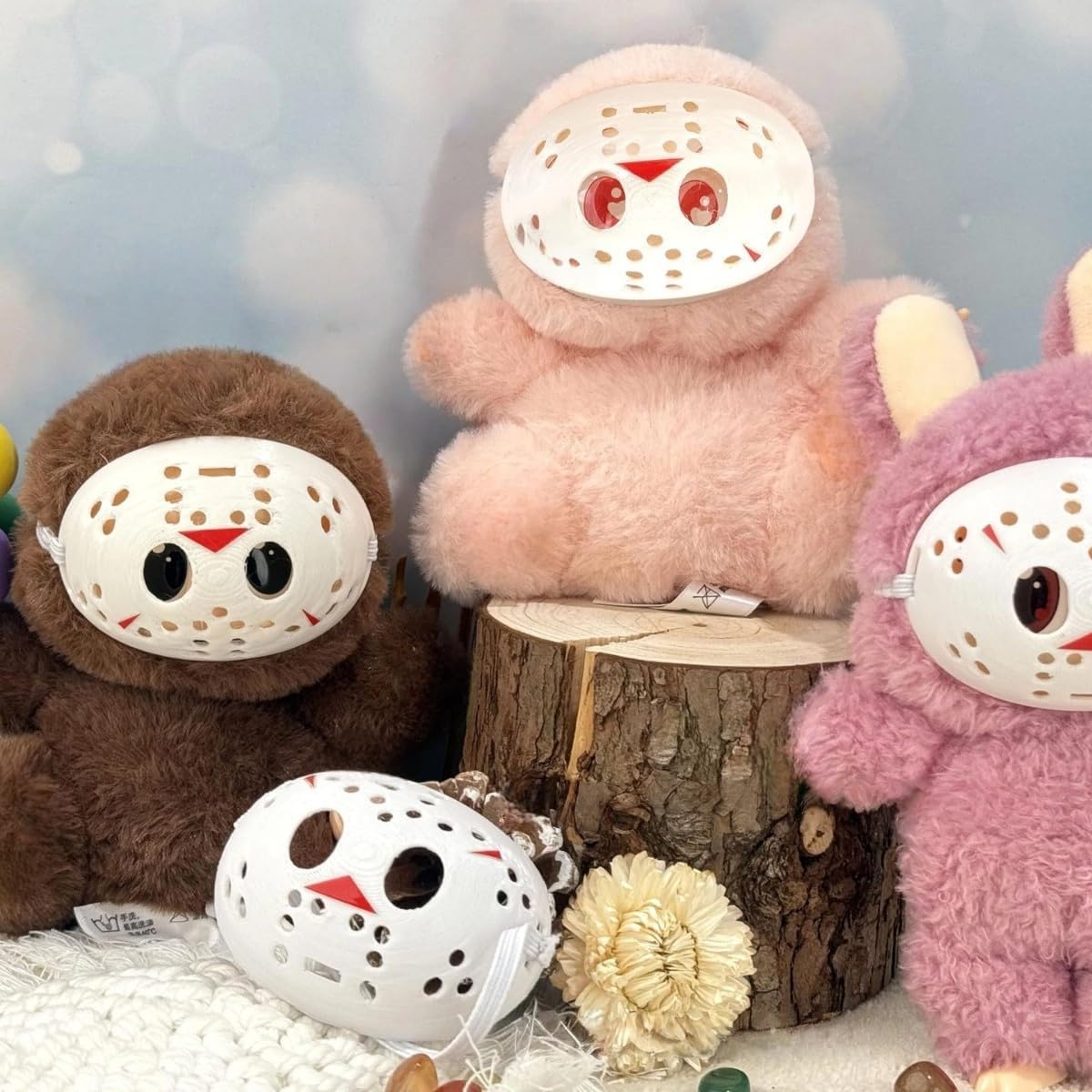 Clothes Accessories Mask for Labubu and Doll Accessories，Ideal for Halloween, Christmas，Costume Parties & Birthday Gift