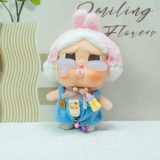 NEW CRYBABY 10cm Overalls Set - Milk Bottle Outfit w/Pacifier (Tears Factory)
