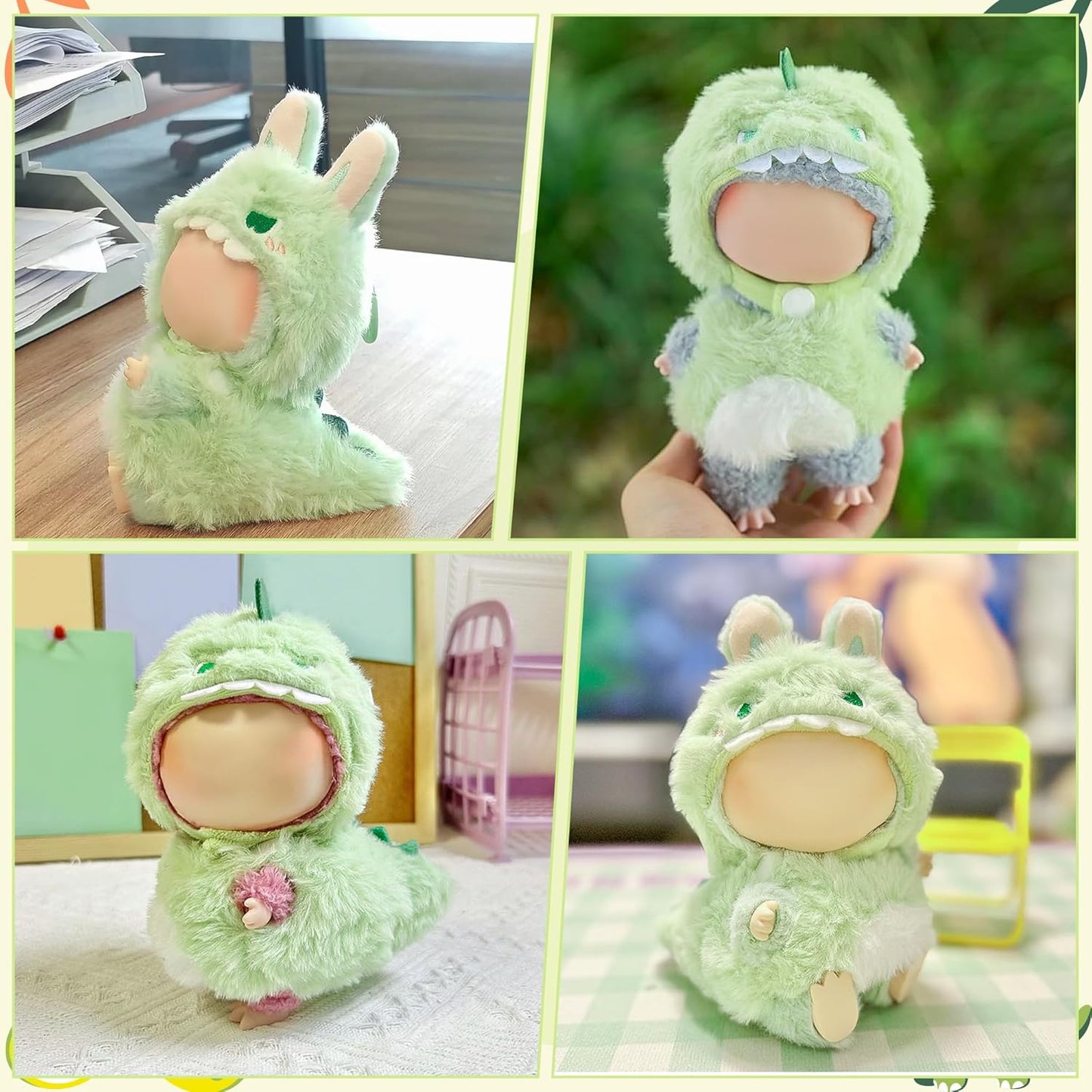 Clothes Fit for LABUBU Doll, Fashion Doll Clothes Outfit Set Cute Theme Designer Toys Dress Accessories for Collector Fans Display (Star)