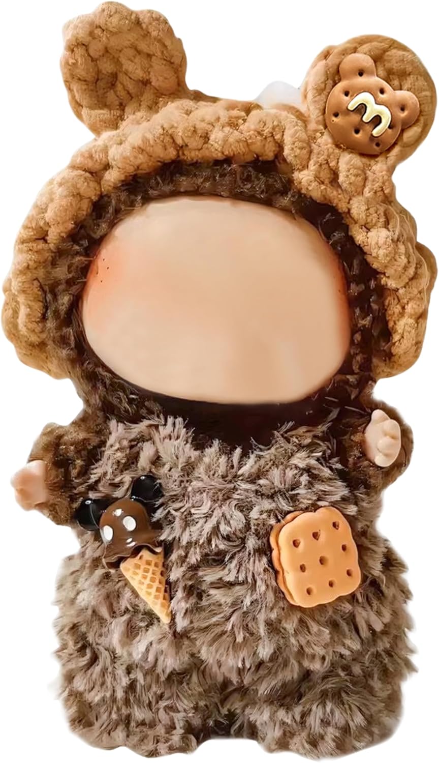 Clothes Fit for LABUBU Doll, Fashion Doll Clothes Outfit Set Cute Theme Designer Toys Dress Accessories for Collector Fans Display (Star)