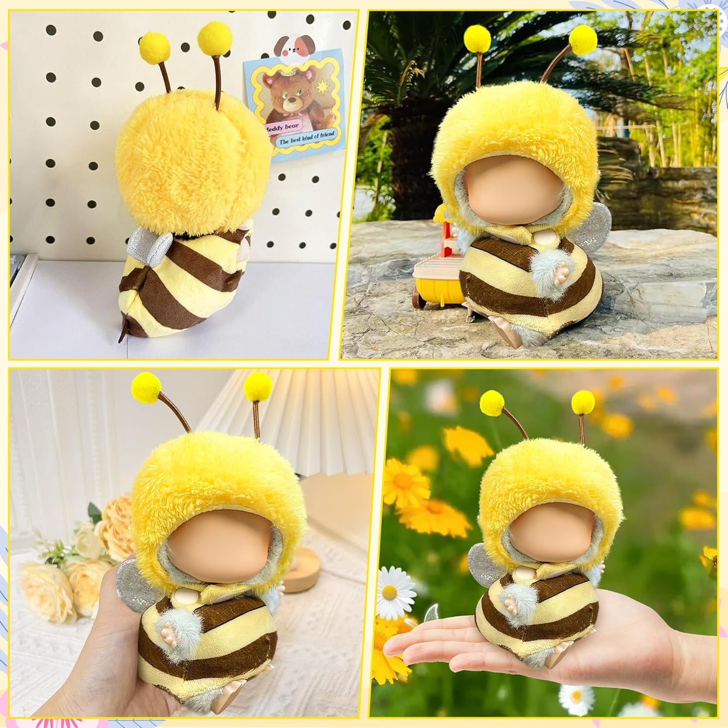 Clothes Fit for LABUBU Doll, Fashion Doll Clothes Outfit Set Cute Theme Designer Toys Dress Accessories for Collector Fans Display (Star)