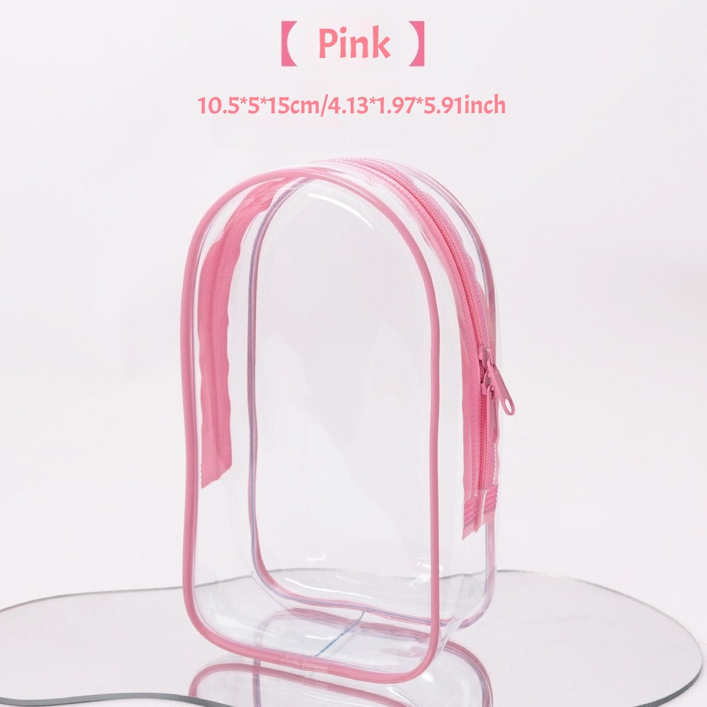 17cm Vinyl Doll Transparent Ita Bag | Waterproof Dust-Proof Display Case with Adjustable Shoulder Strap