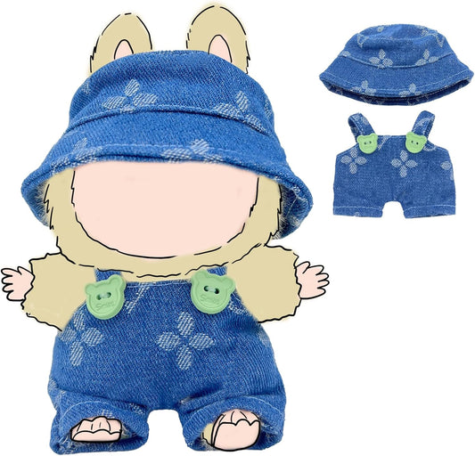 17cm Doll Clothes & 2 Set for 17cm Dolls-Exquisite Accessories for Doll, Cute Clothes for Dolls Dress up Unique Style (Blue)
