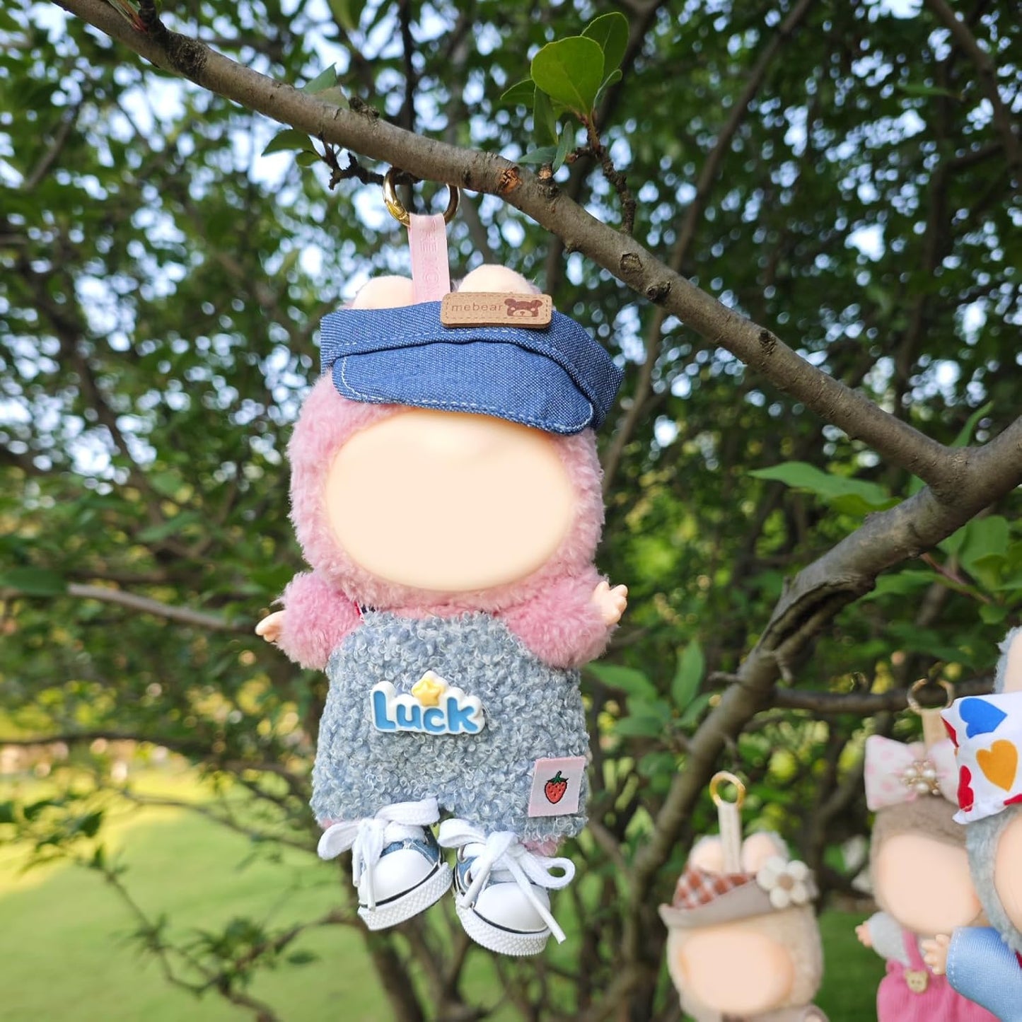 Mini Doll Shoes, 1 Pair Cute Lace Up Canvas Sneakers Compatible for 17cm/15cm Doll Shoes Toy Outfit Accessories(White)