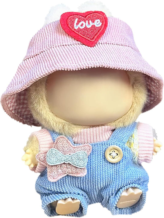 Clothes Fit for LABUBU Doll, Fashion Doll Clothes Outfit Set Cute Theme Designer Toys Dress Accessories for Collector Fans Display (Star)