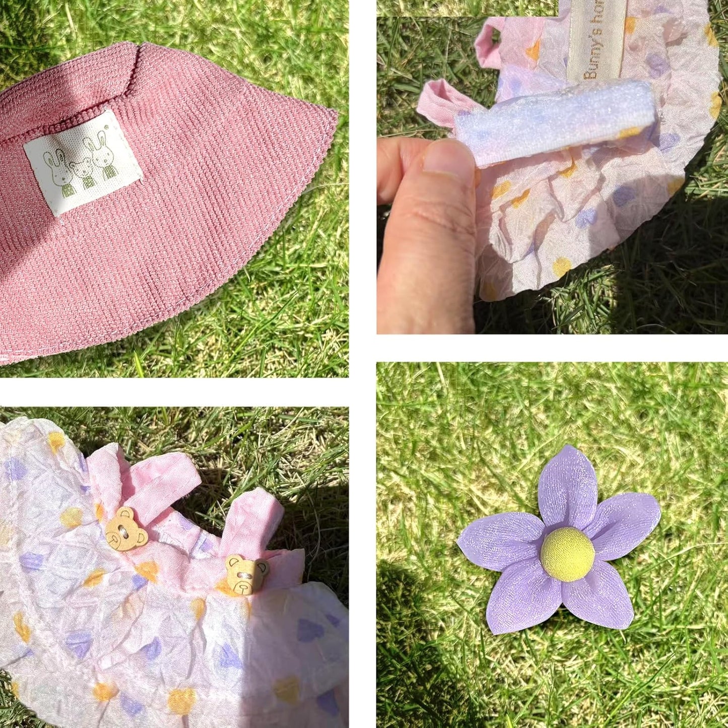 17cm Mini Doll Clothes 2-Piece Set - Green Princess Dress & Hat Outfit for Labubu & Similar 17cm Dolls (No Doll)