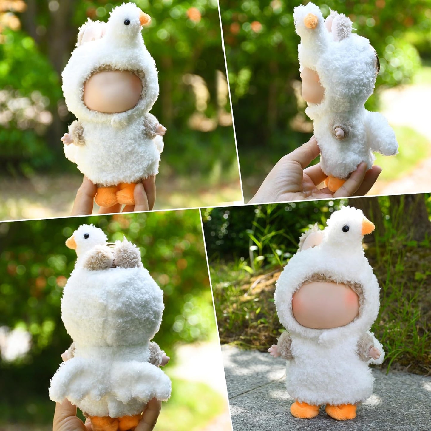 Clothes Fit for LABUBU Doll, Fashion Doll Clothes Outfit Set Cute Theme Designer Toys Dress Accessories for Collector Fans Display (Cygnet)