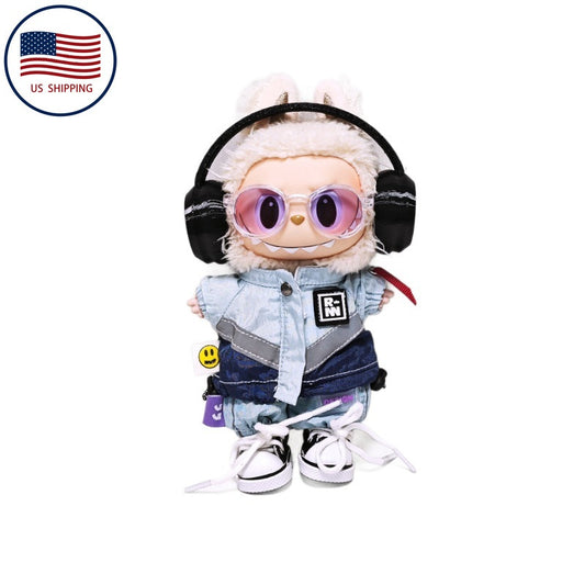 Labubu Stylish Gradient-Colored Glasses & Clothing Accessories | Universal Fit for Gen 1-3