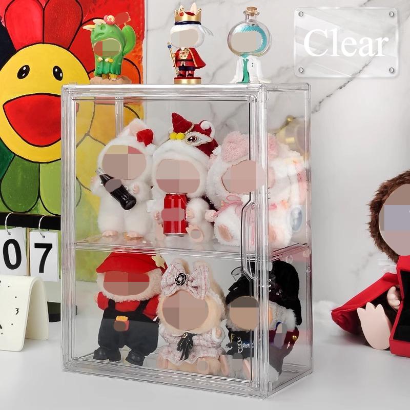 LABUBU Doll Dust Cover | Acrylic Display Case for POP MART Blind Box Figures | Clear Protective Showcase