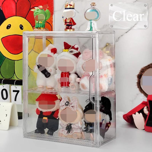 LABUBU Doll Dust Cover | Acrylic Display Case for POP MART Blind Box Figures | Clear Protective Showcase