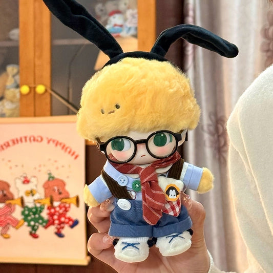 Knitted Puppy Uniform with Spectacles for 10cm Vinyl Dolls for Dimoo x Disney Pluto Outfit
