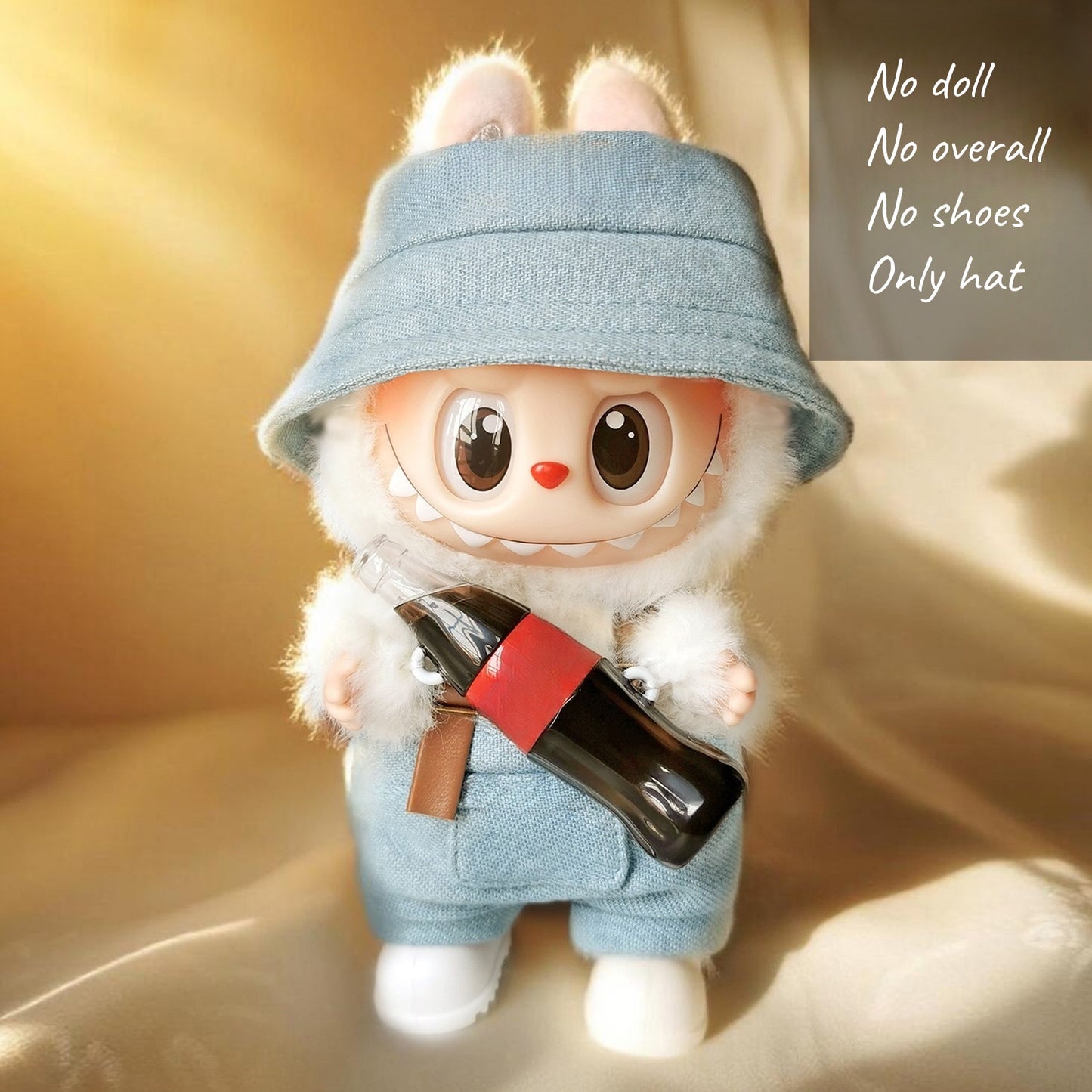Labubu Outfit Set 1/2/3 - Denim Overalls & Fashion Clothes for Doll Change