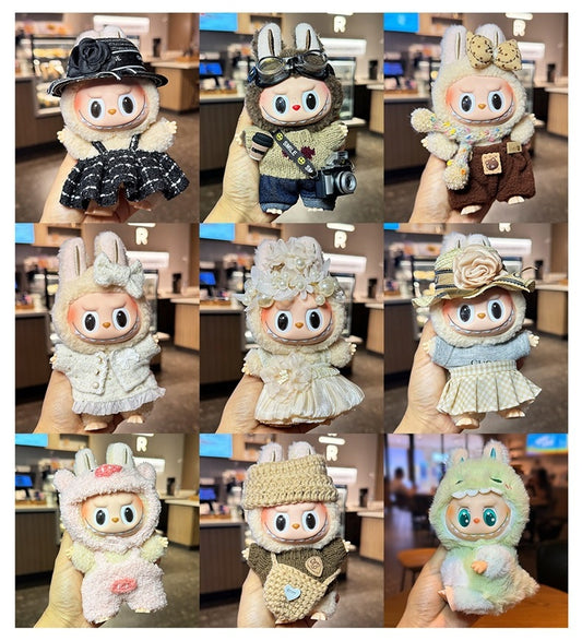 Labubu Series 1/2/3 Outfit - Complete Doll Clothes Set for Vinyl Figure Change