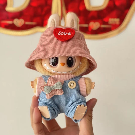 "POP MART Labubu Sit-Sit Party Summer Outfit - 17cm Doll Clothes Set for Gen 2 Figures (No Doll Included)