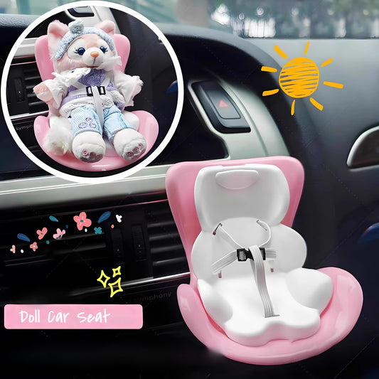 POP MART Labubu Car Seat Decor - Cute Vinyl Figure Holder for Air Vent w/Clip | Safe Non-Obstructive Vehicle Accessory
