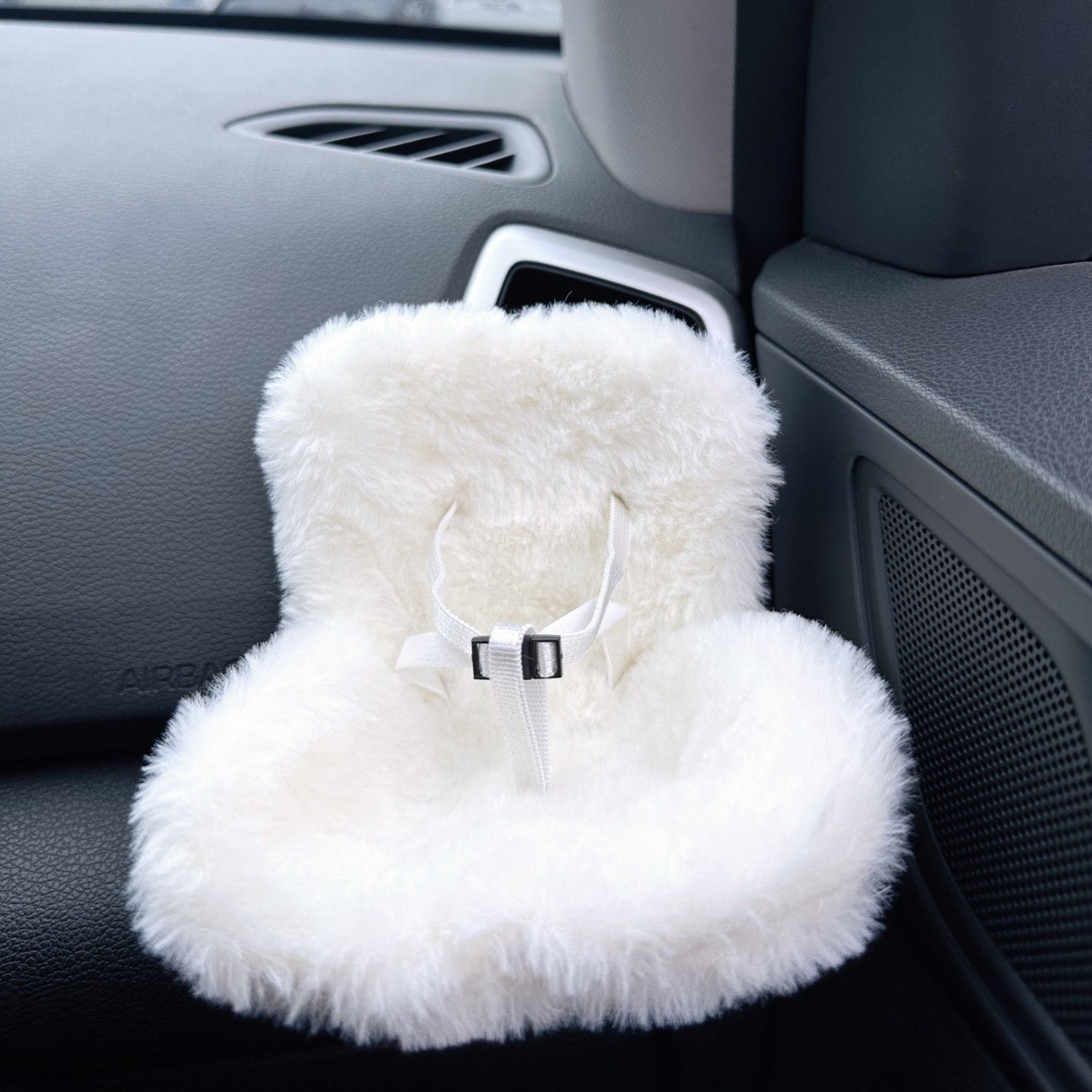 POP MART Labubu Pink Plush Car Decor - Cute Air Vent Clip-On Plushie for Vehicle Interior | Non-Slip Dashboard/Seat Decoration