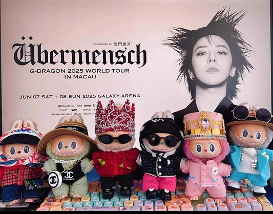 Labubu x G-Dragon GD Concert Replica Outfit Set | Fits 17cm Gen 1-3 Vinyl Dolls