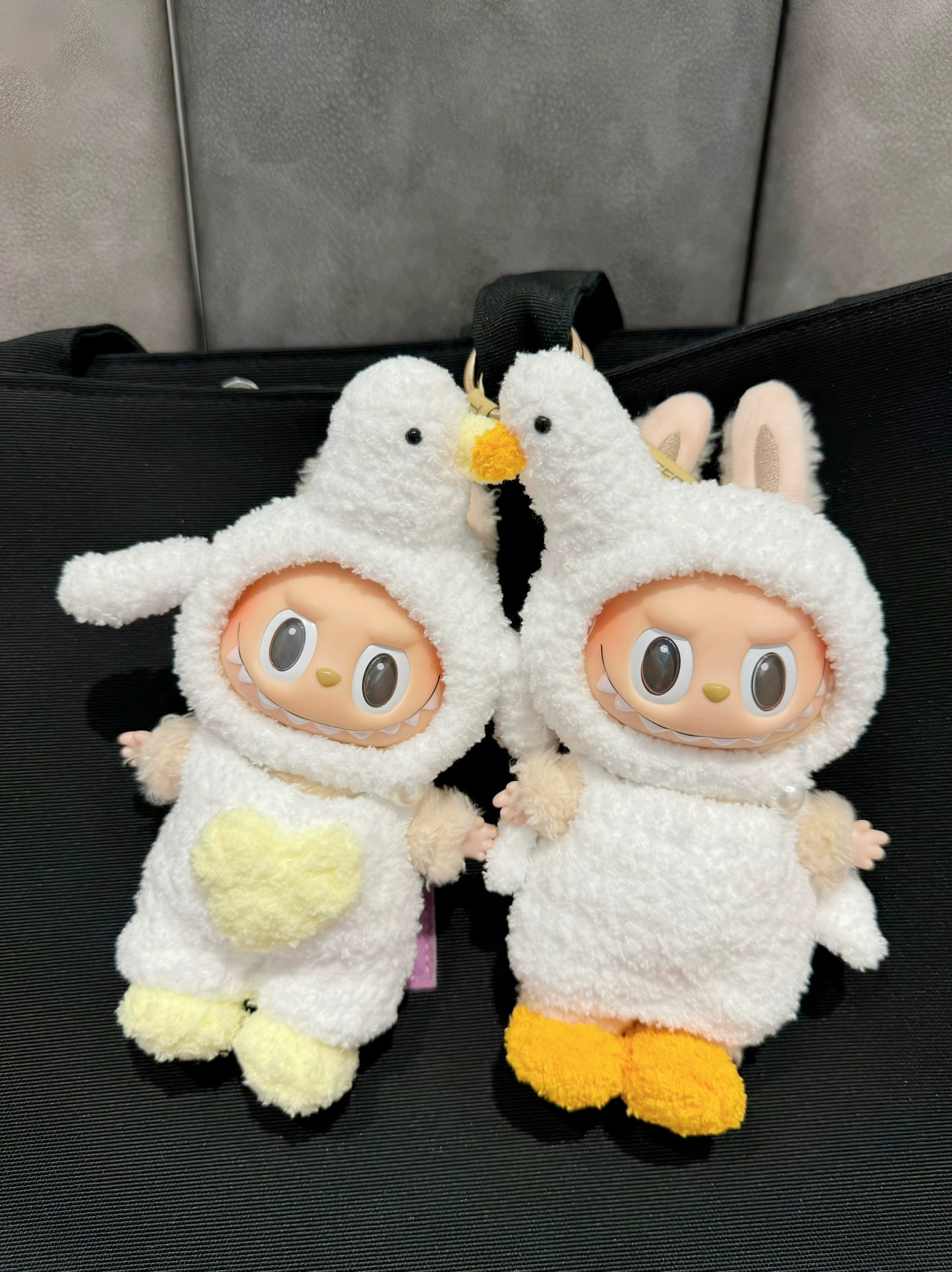Labubu Swan Costume 17cm Vinyl Doll Clothes Fits Gen1/2/3