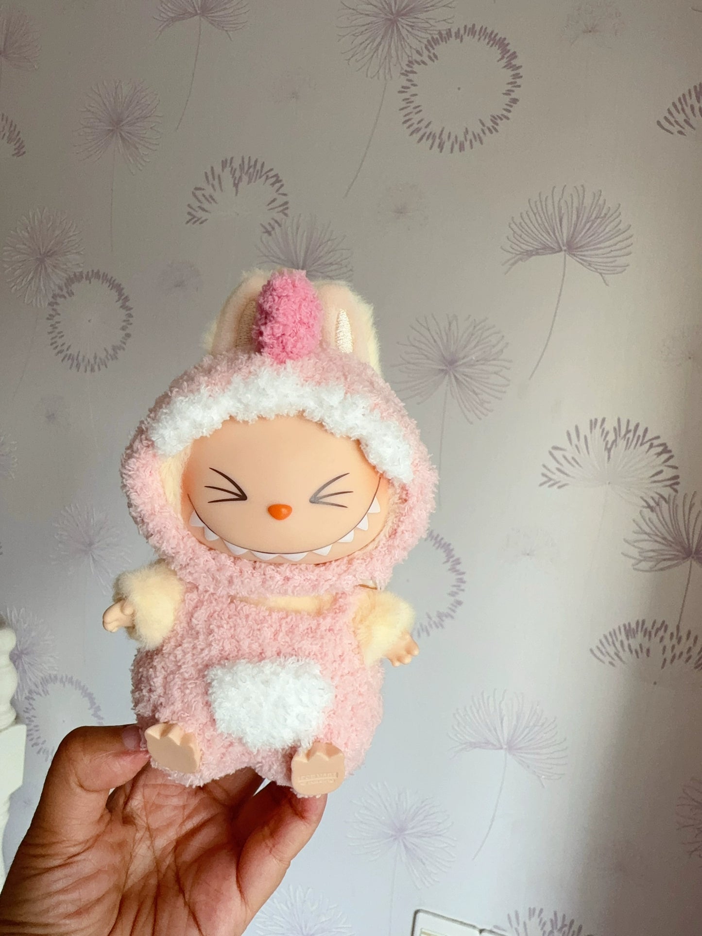 Handmade Dinosaur Outfit for 17cm Labubu Keychain Vinyl Figures - Universal Fit Costume for 1st/2nd/3rd Gen Hanging Dolls