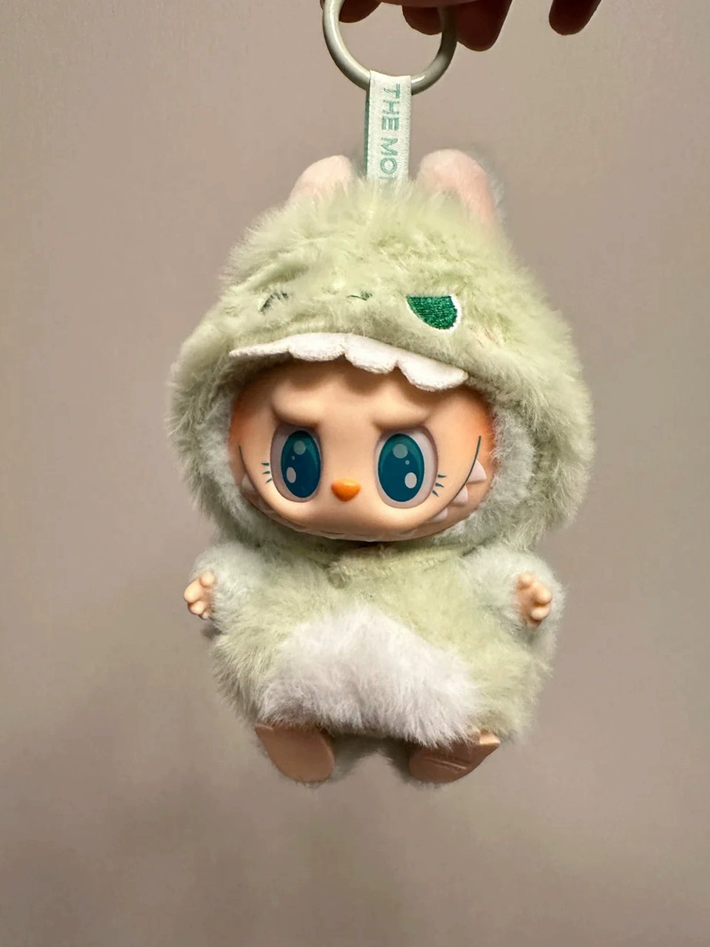 Labubu Gen 1-3 Compatible Green Dinosaur Outfit | Vinyl Doll Clothing for Sitting Party Series