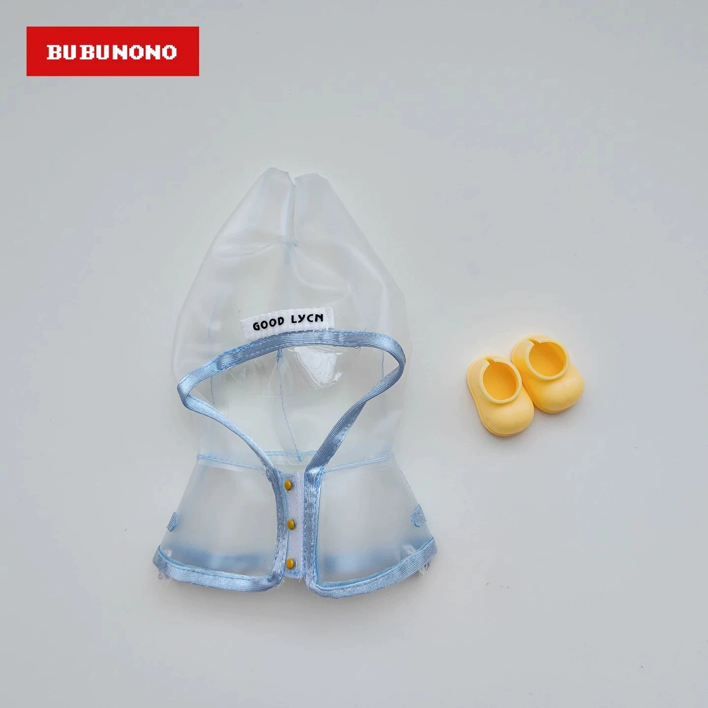 Labubu Raincoat - Trendy Clear Outerwear for 17cm Doll Collectibles