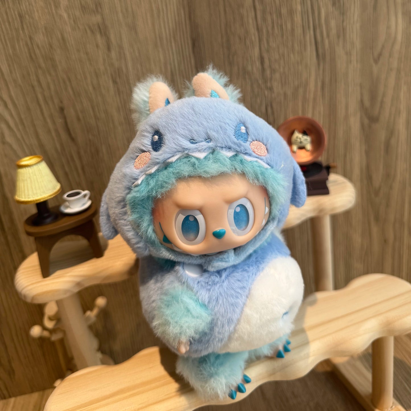 NEW Labubu 17cm Animal Costumes - Fried Shrimp/Dinosaur/Shark Sets