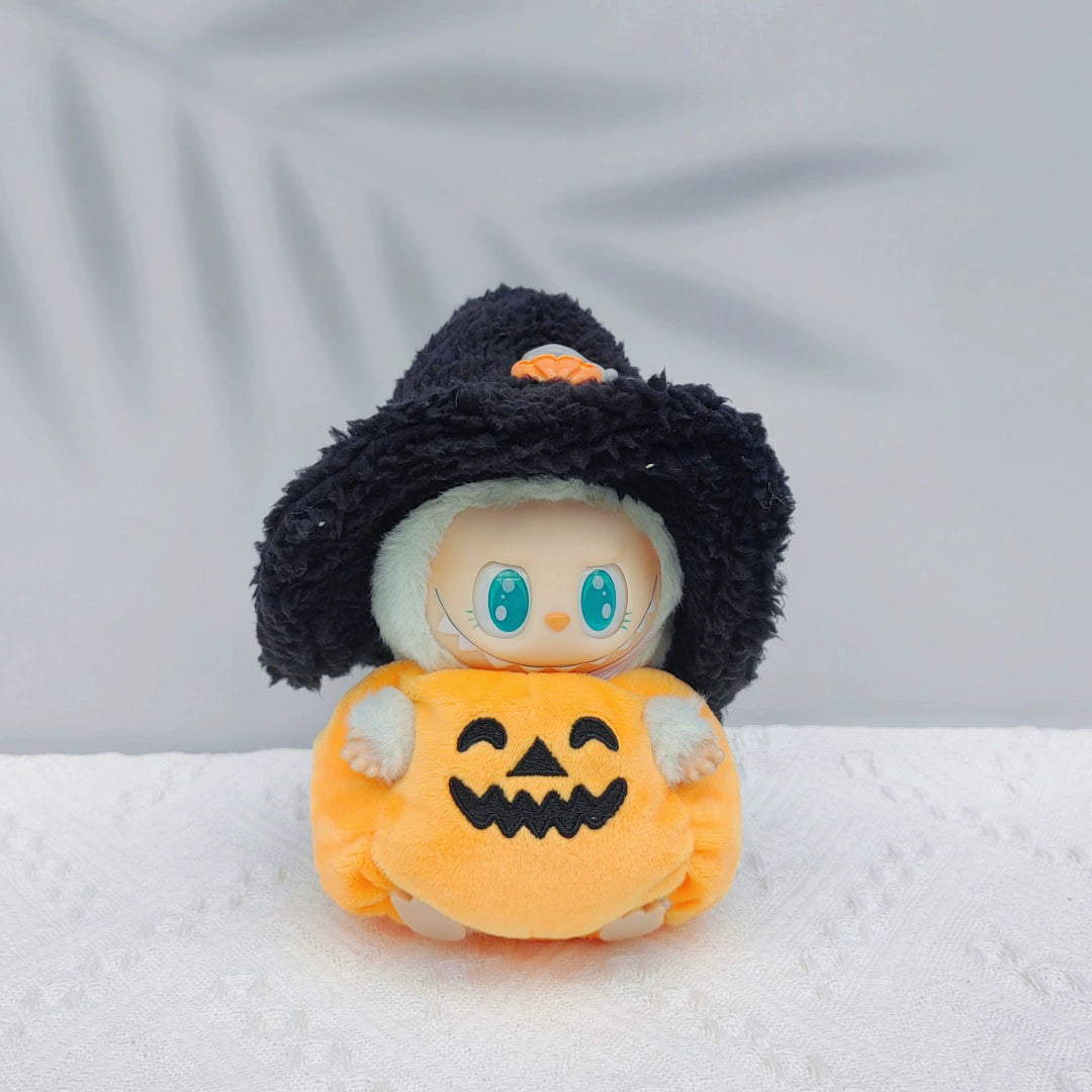 Labubu Doll Clothes | Halloween Pumpkin & Christmas Festive Outfits for Vinyl Dolls (Holiday Costume Change)
