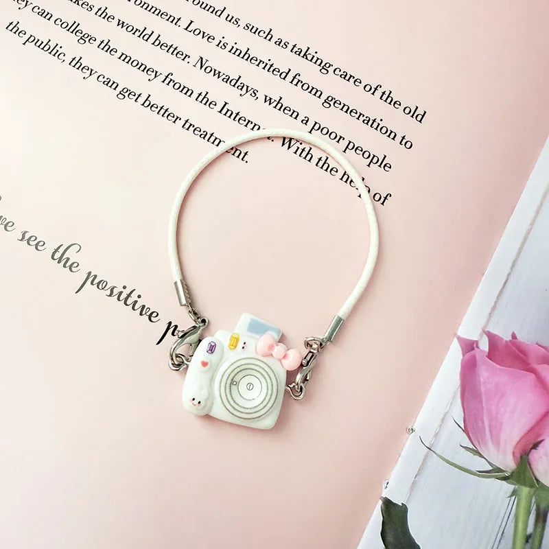 17cm Labubu Series 1/2/3 Bag Set - Camera & Bottle Pendant for Blind Box Keychain Doll