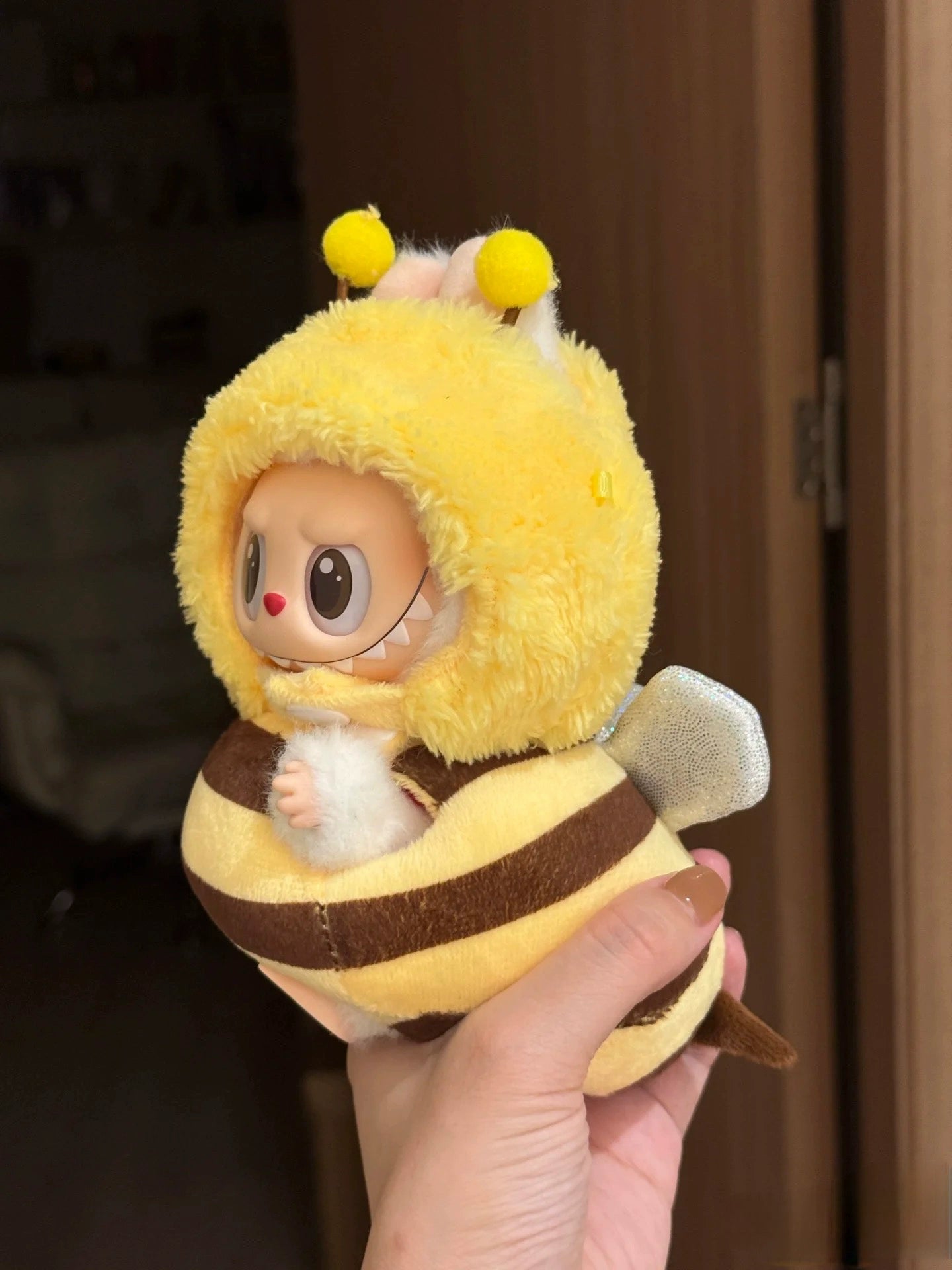 17cm Labubu Bee Outfit Set for 1st/2nd/3rd Gen Vinyl Keychain Doll Clothes