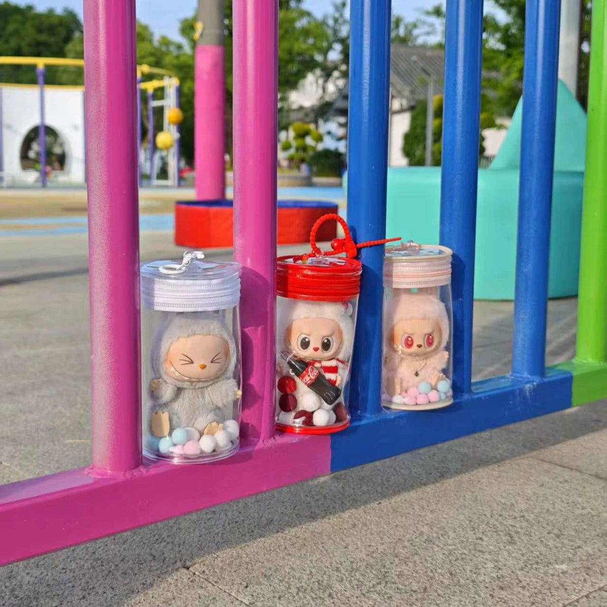 2025 New Clear PVC Can Bag for Pop Mart Blind Box Storage | Dust-Proof Zipper & Detachable Shoulder Strap | Fits Labubu 15-17cm & Molly Collectible Dolls