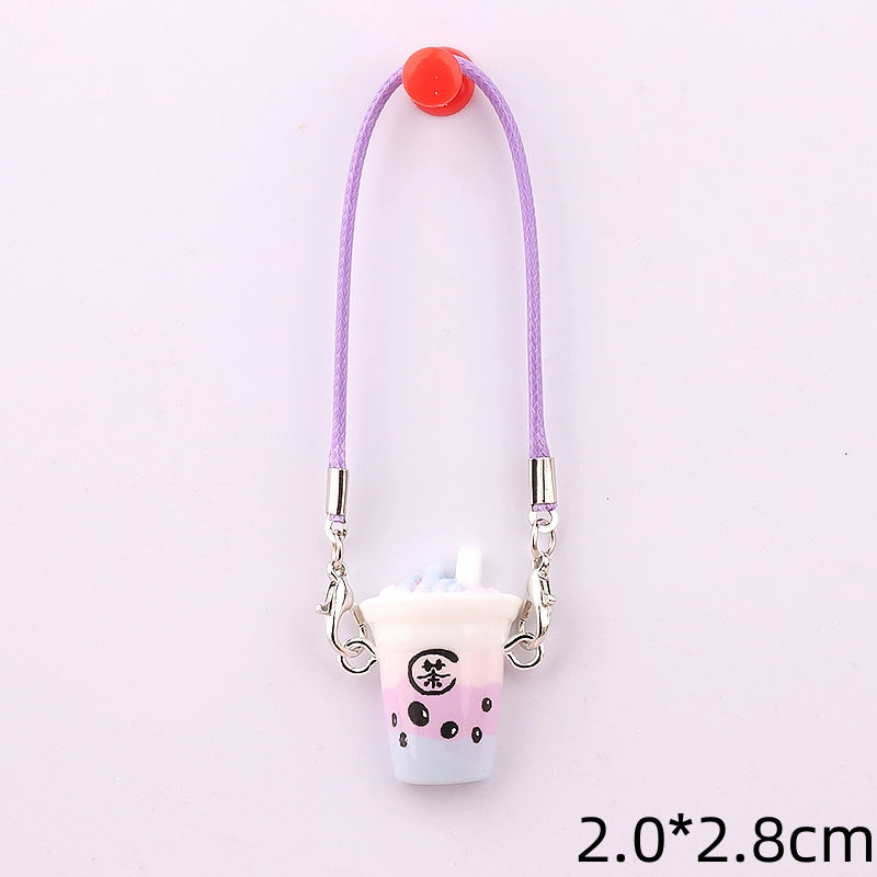 Dollhouse Miniature Bubble Tea Cup Model | DIY Pendant, Scene Accessory for OB11 Dolls