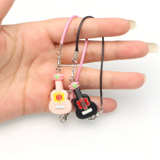Dollhouse Miniature Realistic Guitar Model | Scene Accessory, Miniature Toy Bell DIY Pendant