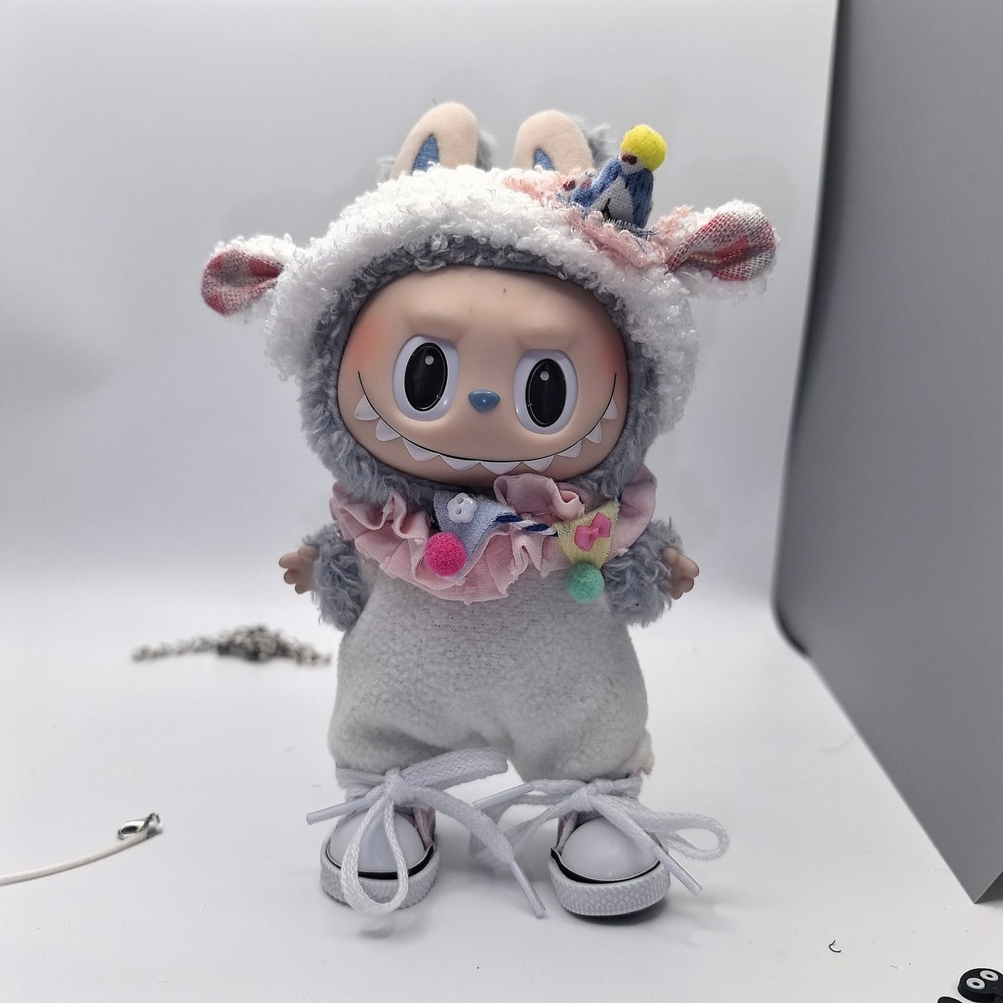 Labubu Series 1/2 Macaron Outfit - Cute Birthday Sheep Clothes for Sitting Doll