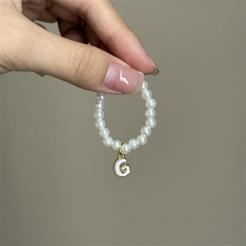 10.5cm Labubu 4th Gen Blind Box Mini Keychain Charms | 26-Letter Alphabet Pearl Necklace Accessory Set | Replacement Clothes Accessories for Collectible Vinyl/Plastic Dolls