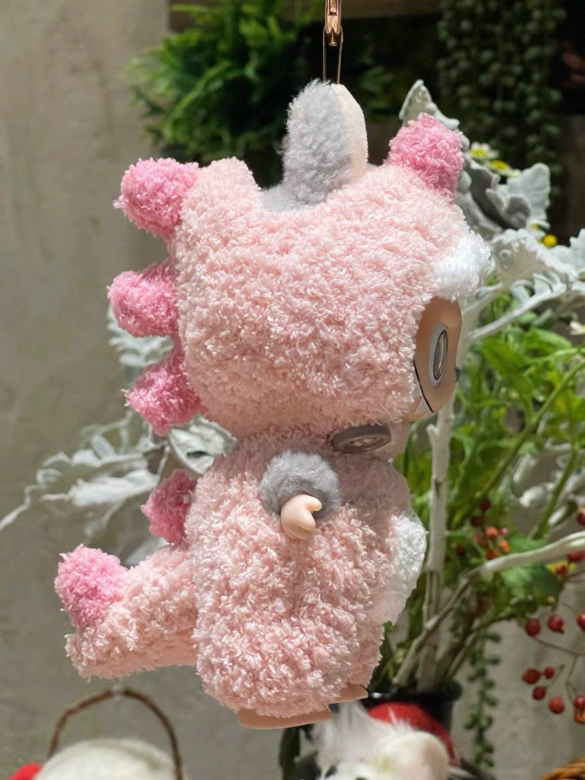 Handmade Crochet Dinosaur Outfit for Labubu 1st/2nd/3rd Gen Vinyl Figures - Custom Knitted Costume Replacement Clothes (Black Dinosaur)
