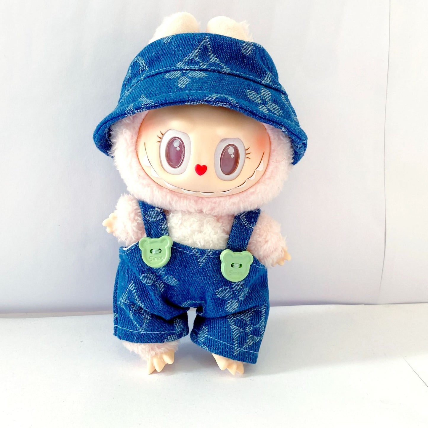17cm Labubu 1st-3rd Gen Keychain Clothes | Dress, Sweater, Overalls & T-Shirt Collection | Complete Replacement Outfit Set for Plush/Vinyl Dolls