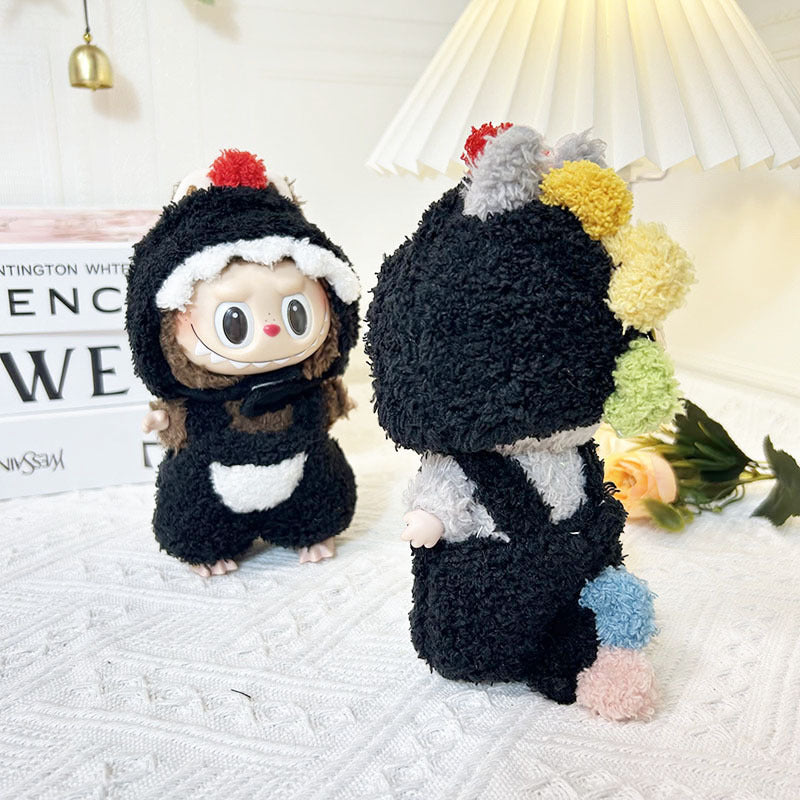 LABUBU Clothes, Stylish Adorable Clothes Outfit - Little Swan (Hat+Sweater+Socks)(No Doll)