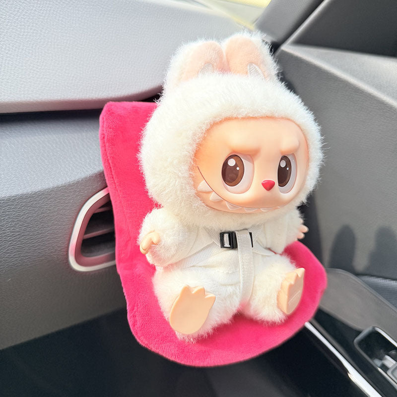LABUBU Safety Seat | Charm Accessory for Car & Sofa | Aromatherapy Ornament Decor