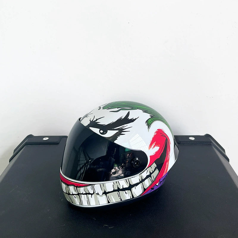 Labubu Motorcycle Helmet for Vinyl Figure - Cool Electric Bike Accessory for Blind Box Doll