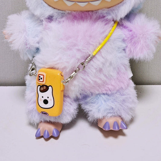 NEW Labubu Camera Keychain - 5cm Vinyl Phone Strap Fits Gen1/2/3 Doll (No Doll)