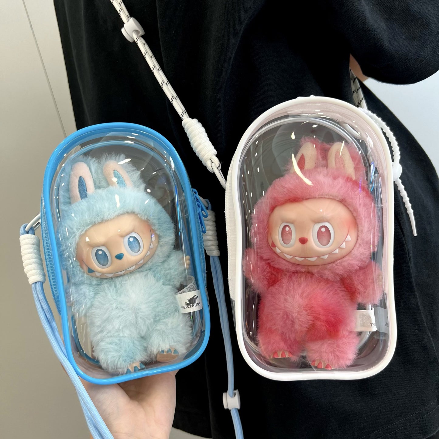 New 19cm Labubu Storage Bag - Dustproof Carrier for Big into Energy Series