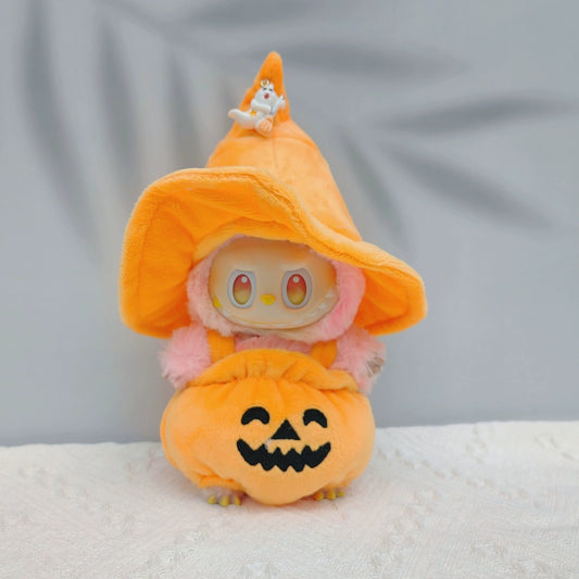 Labubu Doll Clothes | Halloween Pumpkin & Christmas Festive Outfits for Vinyl Dolls (Holiday Costume Change)