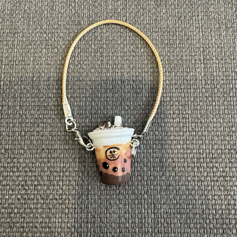 Dollhouse Mini Realistic Milk Tea Cup | Doll Accessories, Miniature Scene Charm & Dollhouse Decor