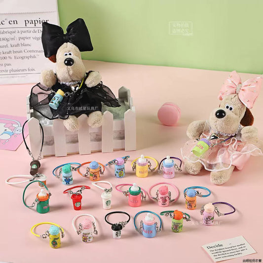 Mini Toy | 10cm Doll Mini Cup, Insulated Cup & Cute Water Bottle Charm | Labubu Doll Accessories