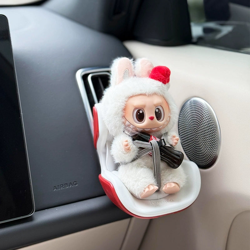 Labubu Car Ornament | Air Vent Clip, Dashboard & Safety Seat Decor – Essential In-Car Accessories
