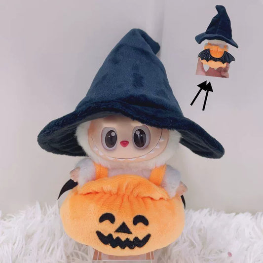 Labubu Halloween Pumpkin Onesie Outfit Costume Set Cute Plushie Clothes