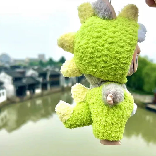 Labubu Sweet Macaron-Themed Handmade Dinosaur Style Changeable Outfit Set